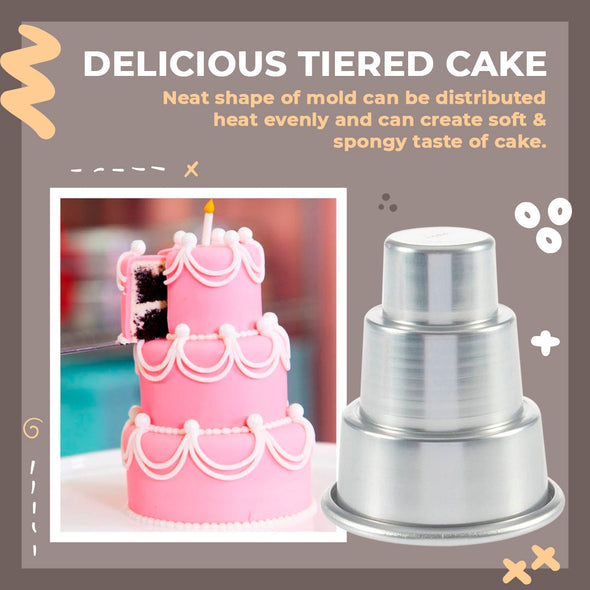 Mini Multi-Tier Cake Mold-Grand Kitchen