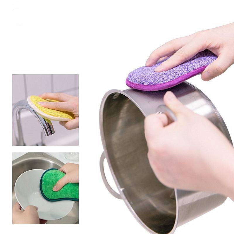 4pcs Anti-microbial cleaning sponge