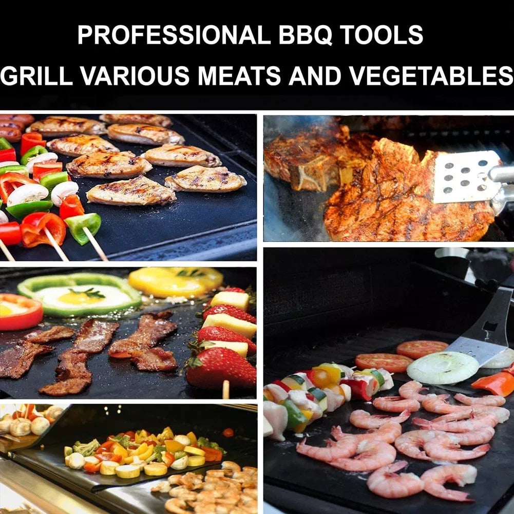 NON-STICKY RELUSABLE BBQ GRILL MAT-Grand Kitchen