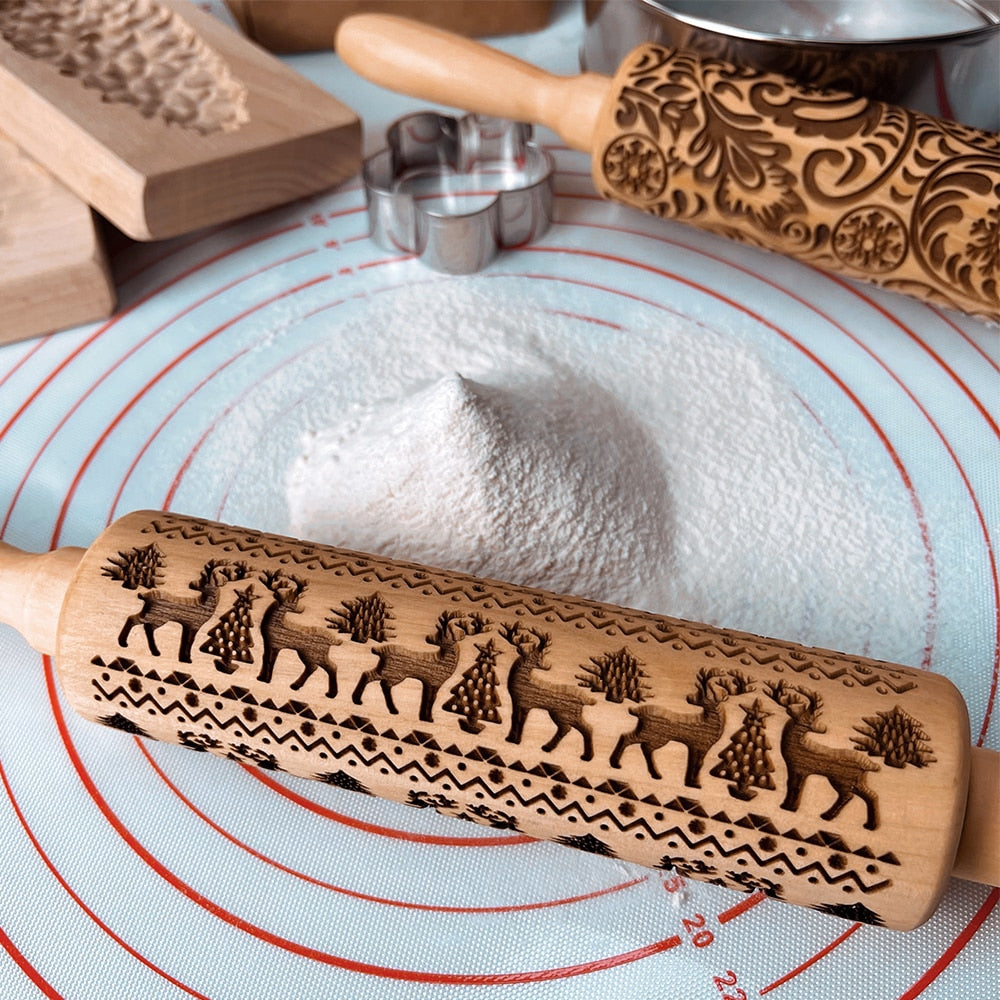 Christmas Rolling Pin-Grand Kitchen