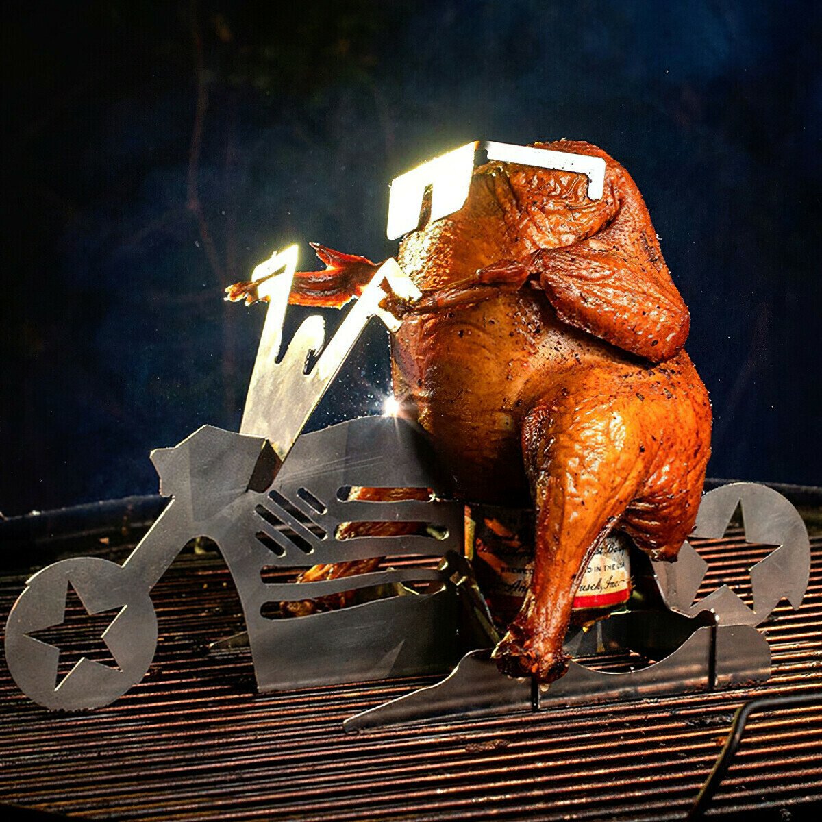 New Portable chicken stand Beer- American motorcycle BBQ-Grand Kitchen