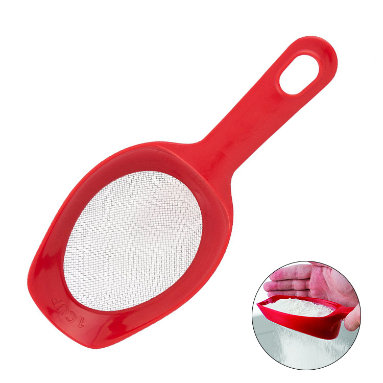 1 Cup Scoop N Sift - Red-Grand Kitchen