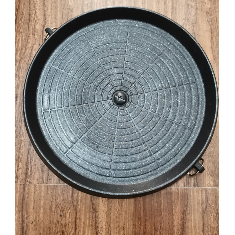 Grill Pan Non-stick Smokeless Barbecue Tray Stovetop Plate for Indoor-Grand Kitchen