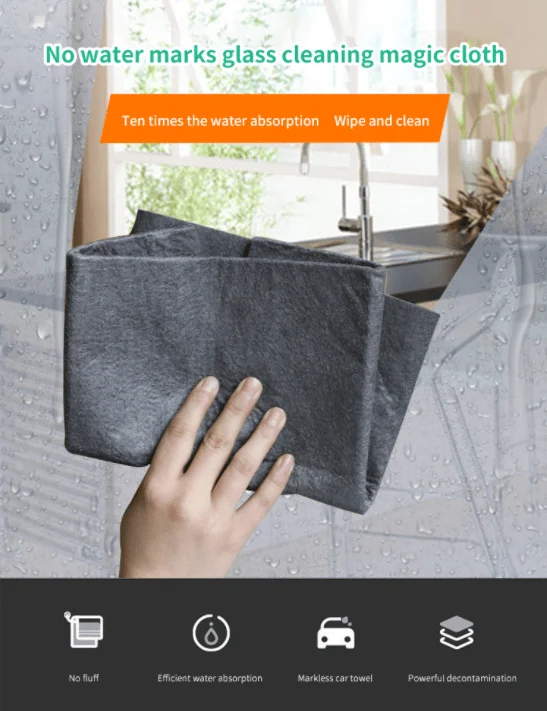 Glass Cleaning Magic Cloth-Grand Kitchen