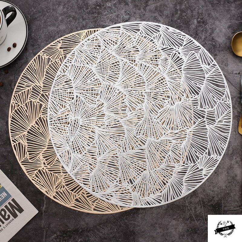 6pcs or 4pcs Round Placemats Hollow Decoration Meal Mat Dining Mat-Grand Kitchen