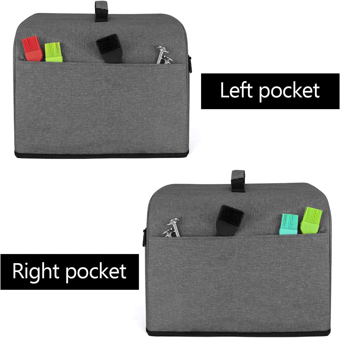 Dust Cover (Clear Front Panel) with Storage Pockets-Grand Kitchen