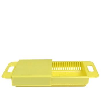 Retractable Cutting Board and Drain Basket-Grand Kitchen