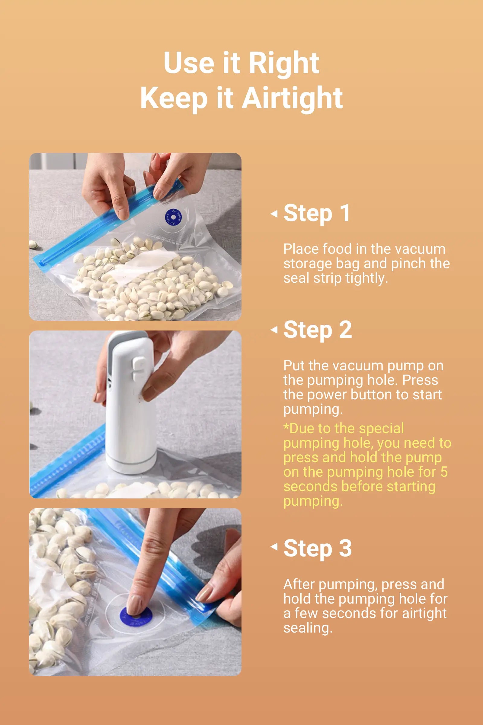 Use it Right  Keep it Airtight