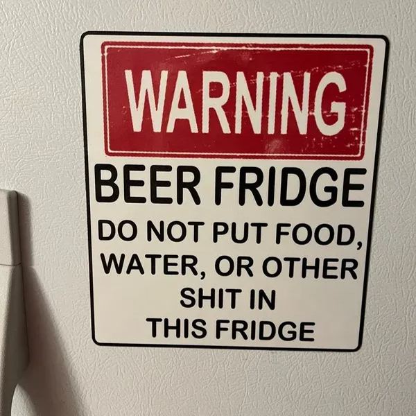 🍺Funny Beer Fridge Vintage Sticker Sign