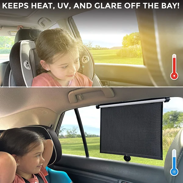 Retractable Window Roller Sunshade