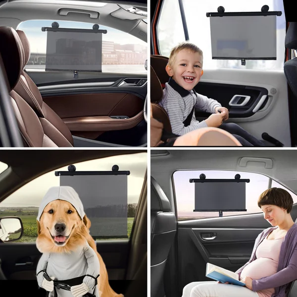 Retractable Window Roller Sunshade
