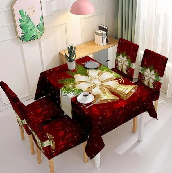 🎅Holiday Promotion 40% Off - Christmas Tablecloth Chair Cover Decoration