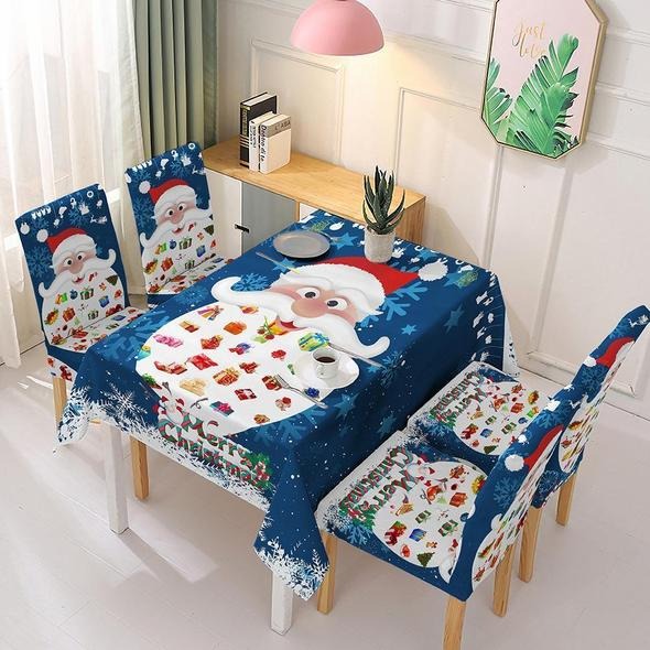 🎅Holiday Promotion 40% Off - Christmas Tablecloth Chair Cover Decoration