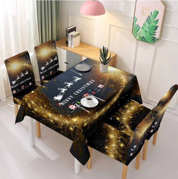 🎅Holiday Promotion 40% Off - Christmas Tablecloth Chair Cover Decoration