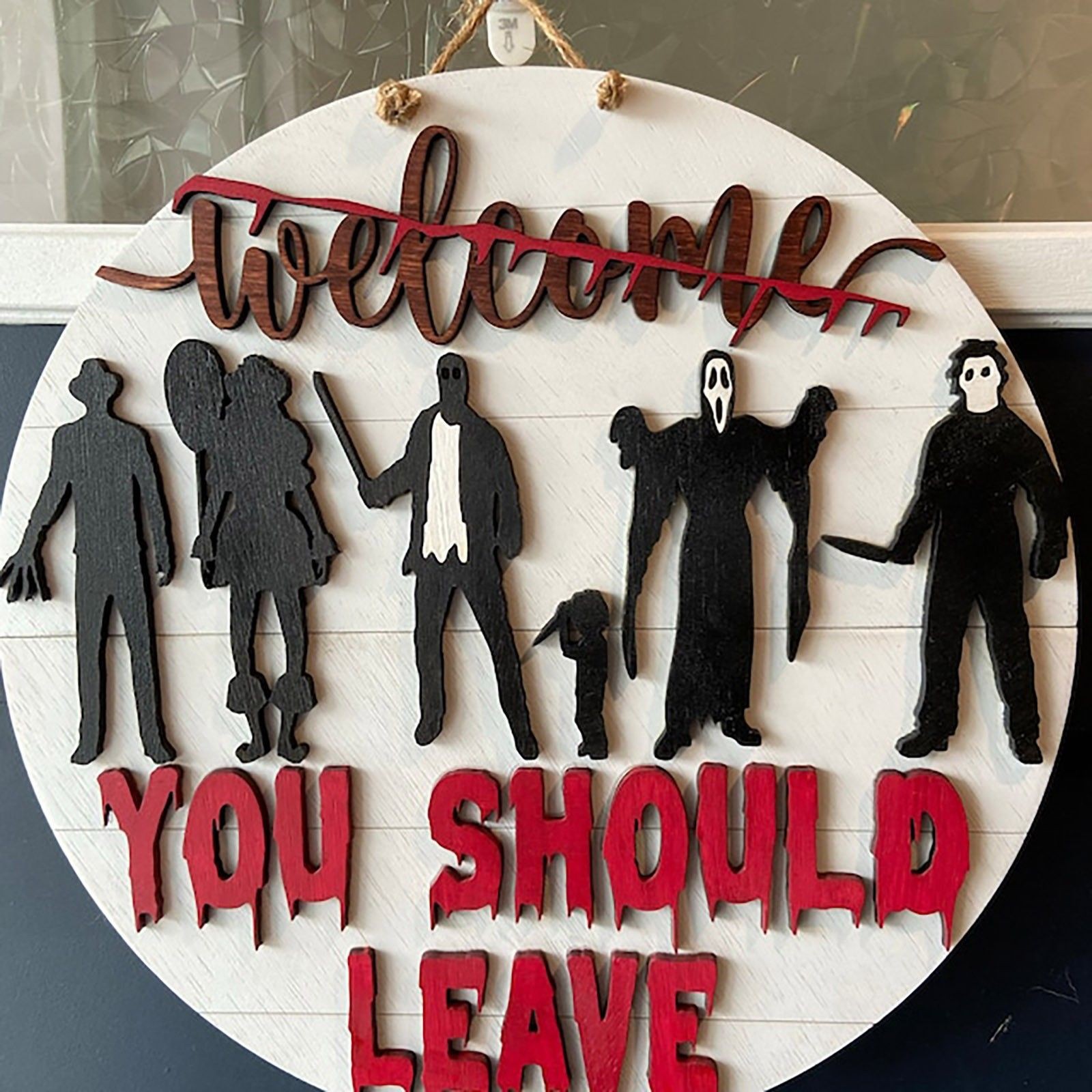 Halloween Horror Welcome Sign👻