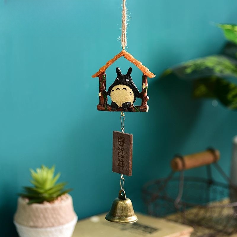 Japanese Resin Wind Chime 🌸🔔 Cute Totoro Pendant 🎁 Balcony and Room Decoration ✨