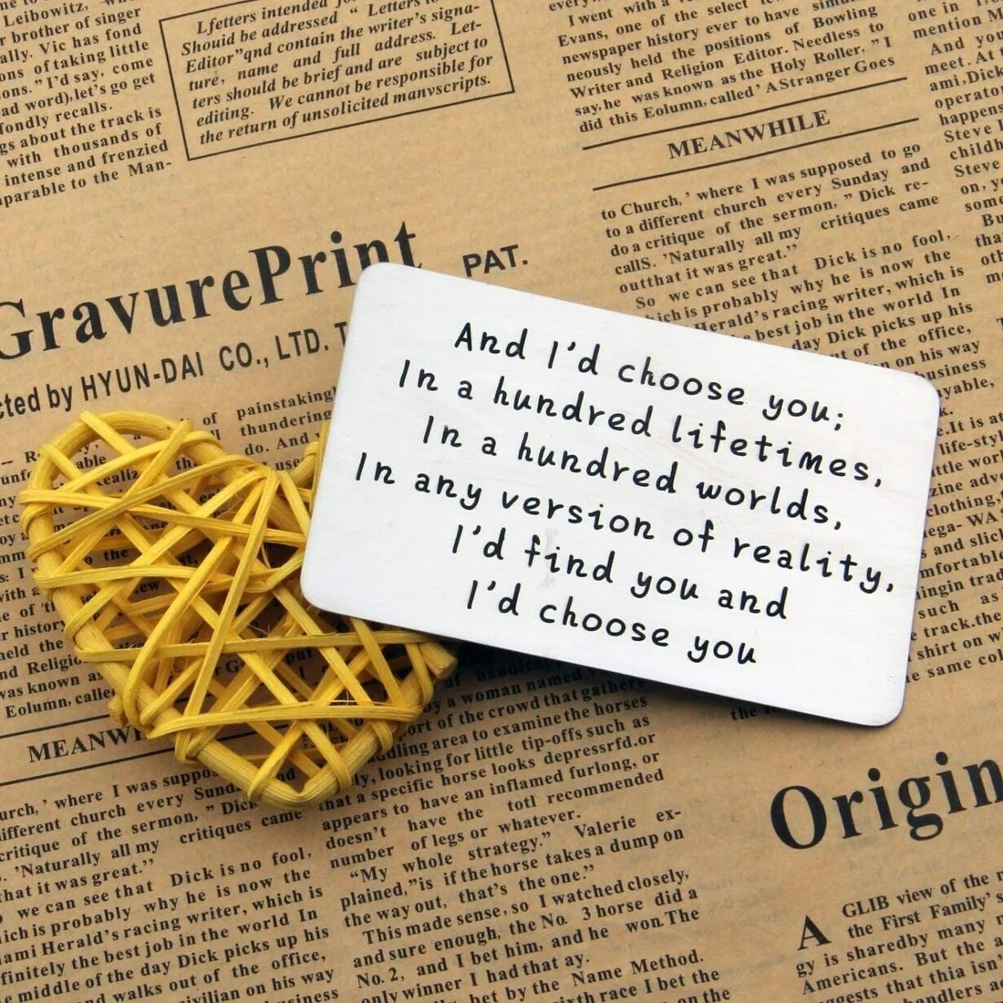 Long Distance Deployment Wallet Card for Him - Anniversary Gifts for Couples