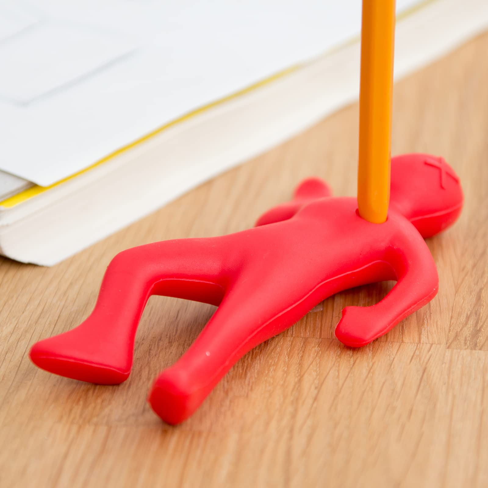 DEAD MAN NOVELTY SILICONE HOLDER FOR PENS