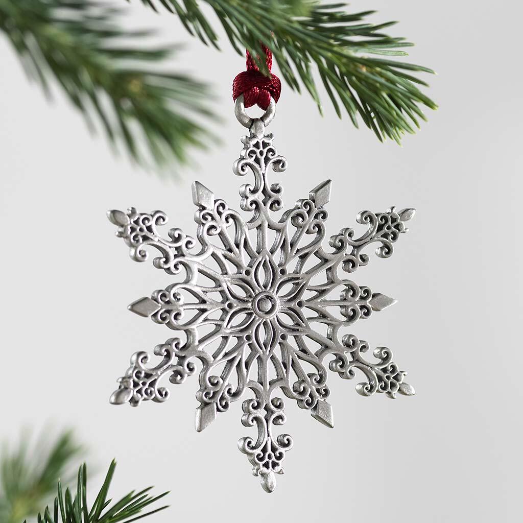 Solid Pewter Christmas Tree Ornament - BUY 5 FREE SHIPPING