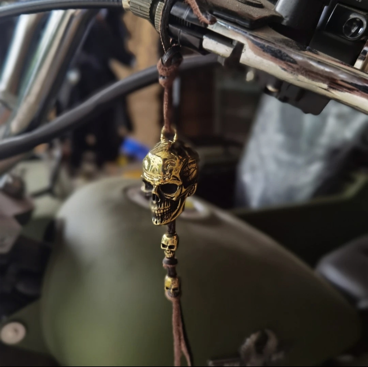 Motorcycle guardian ride bell accessory or Key Chain for Luck