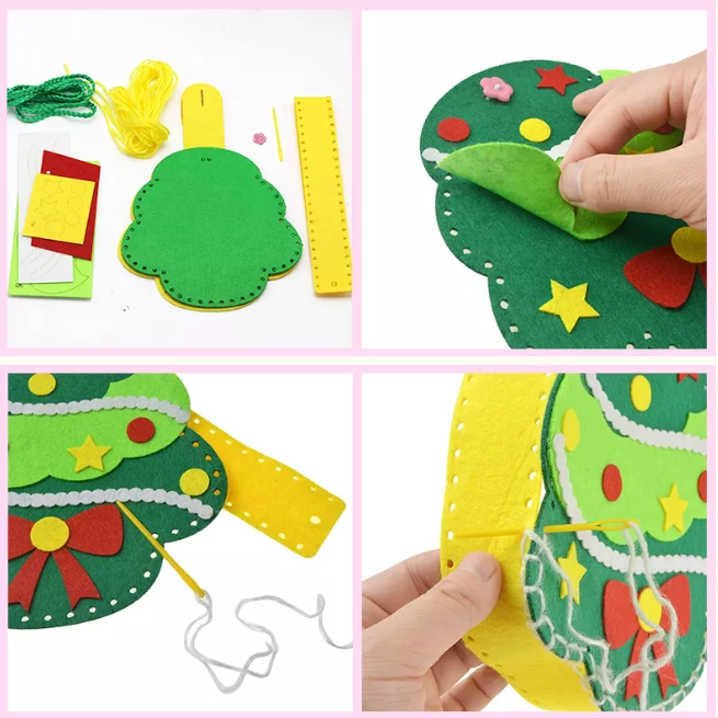 🎄Christmas children DIY educational toys shoulder bag🎁
