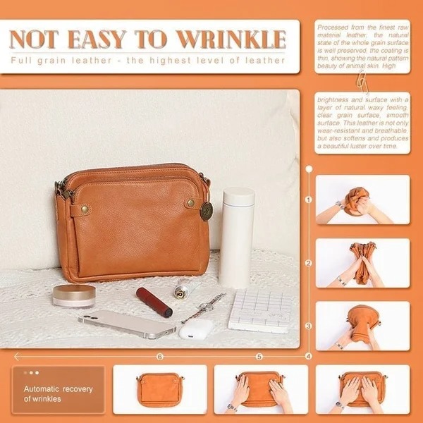 🎄Hot Sales - 🛒50% OFF - Crossbody Leather Shoulder Bags and Clutches