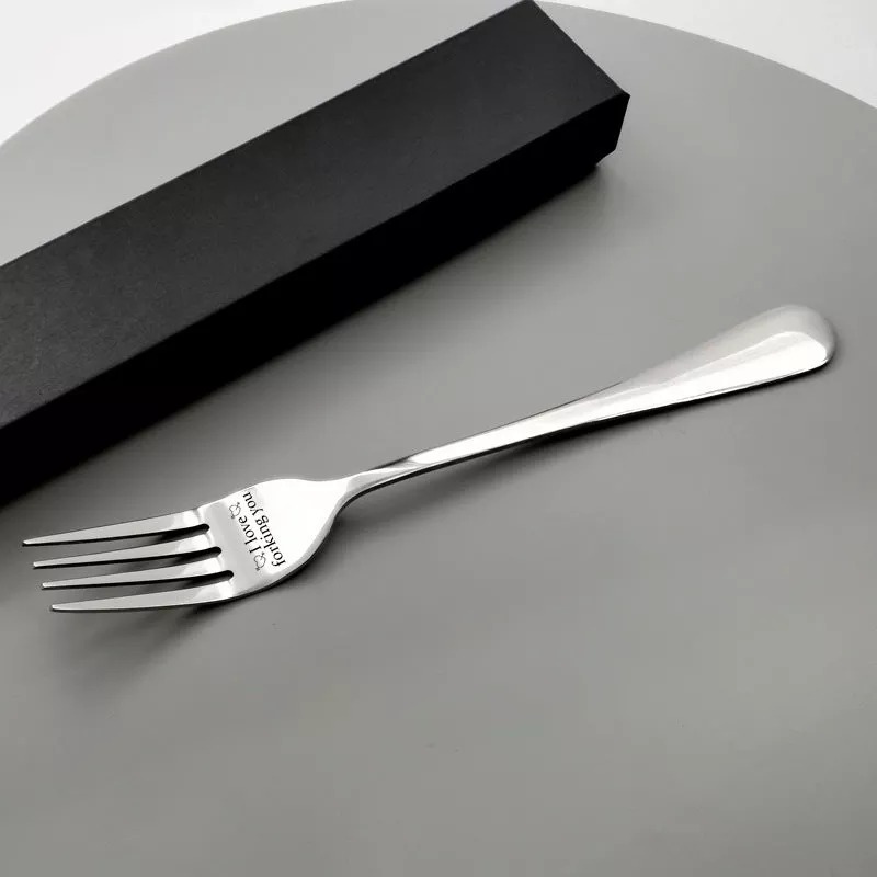 Long Handle Stainless Steel Blessing Dinner Fork