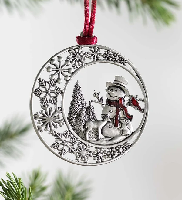 🎅BUY MORE SAVE MORE🎁Solid Pewter Christmas Tree Ornament