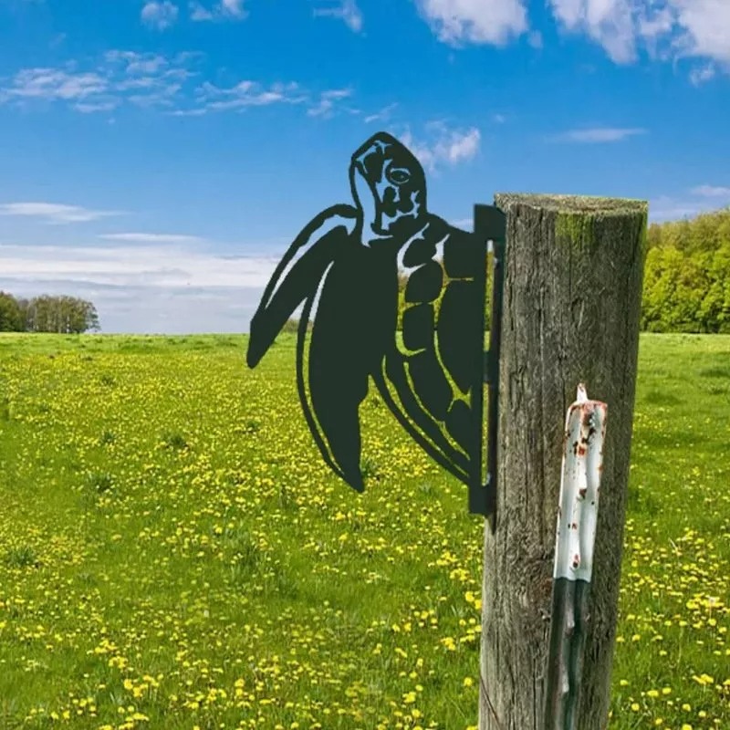 Farm Peeping Animal Metal Art