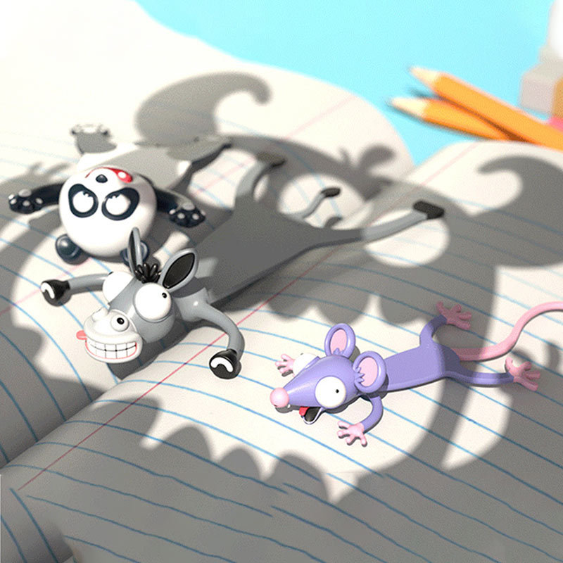 💥Buy 3 Get 1 Free😹3D Animal Wacky Bookmarks