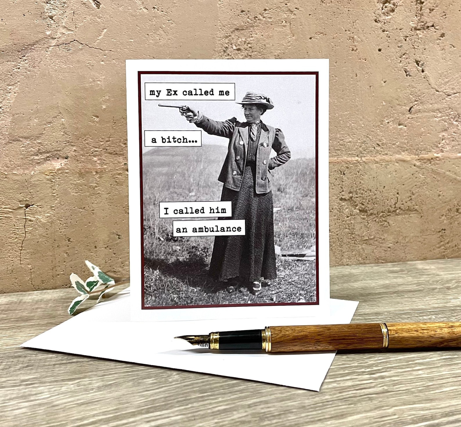 Funny Vintage Photo Card
