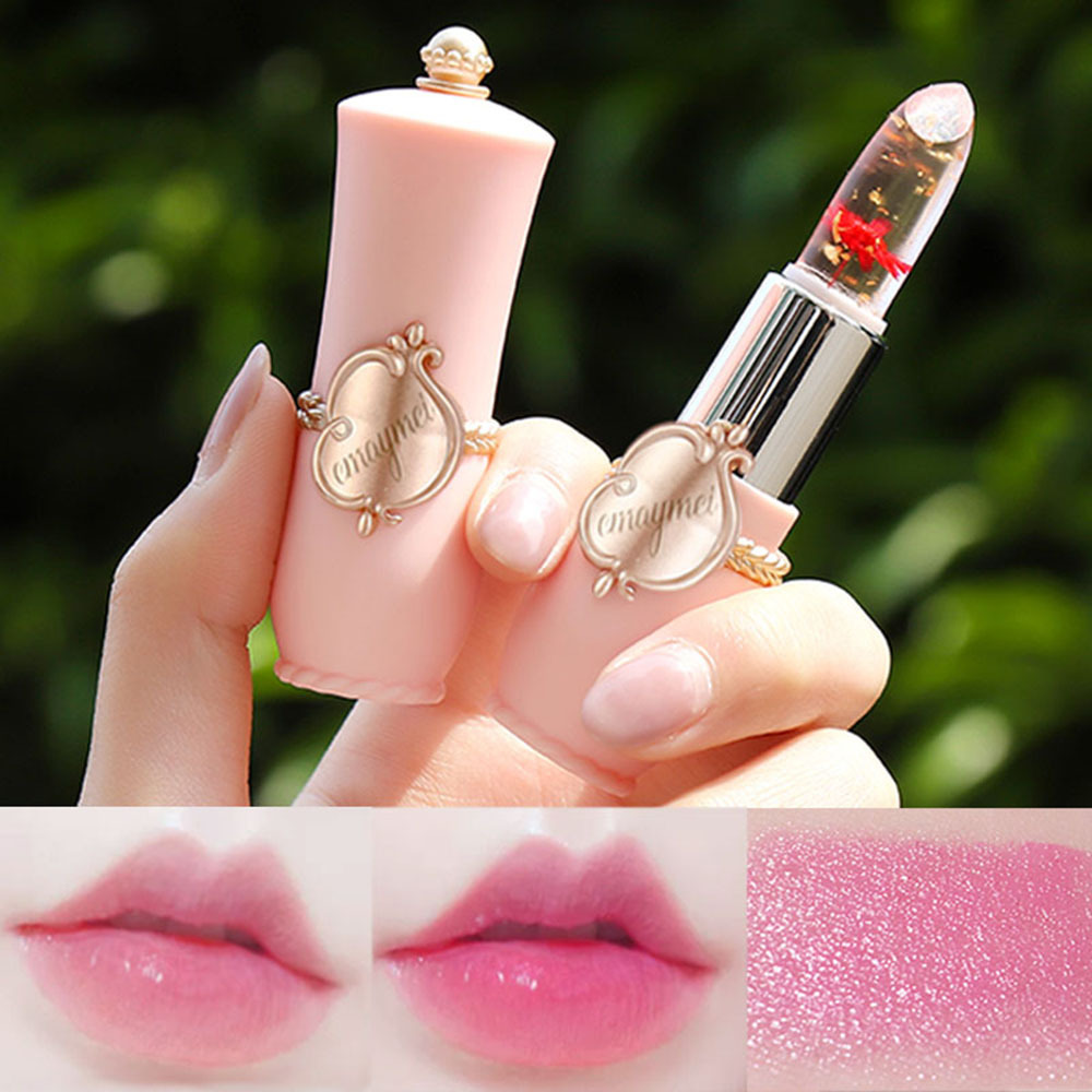 Crystal Jelly Flower Color Changing Lipstick💄