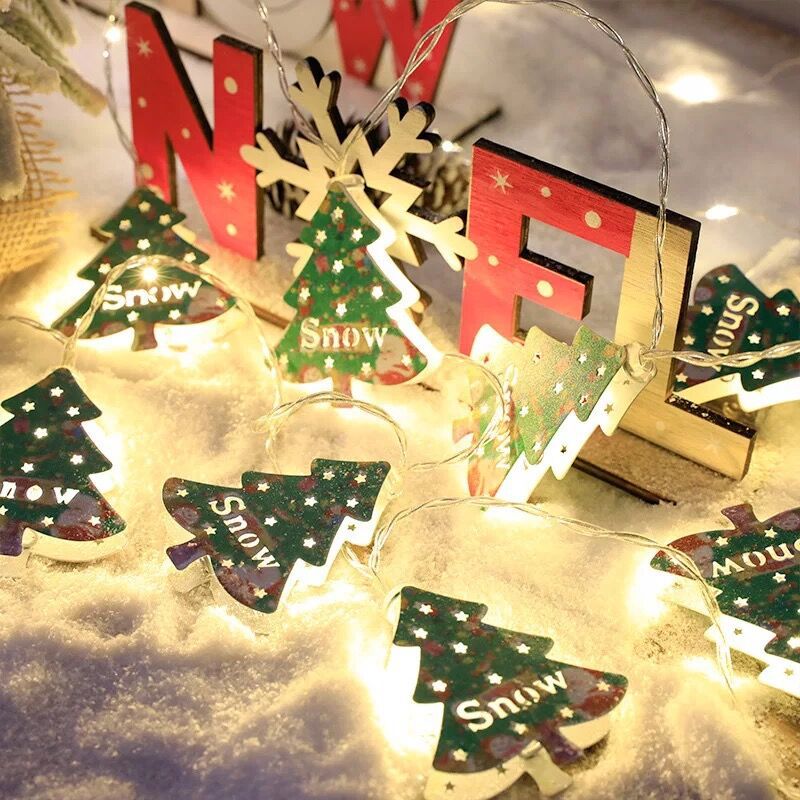 🎁2022 Christmas Iron Artwork LED String Lights Decoration🔥