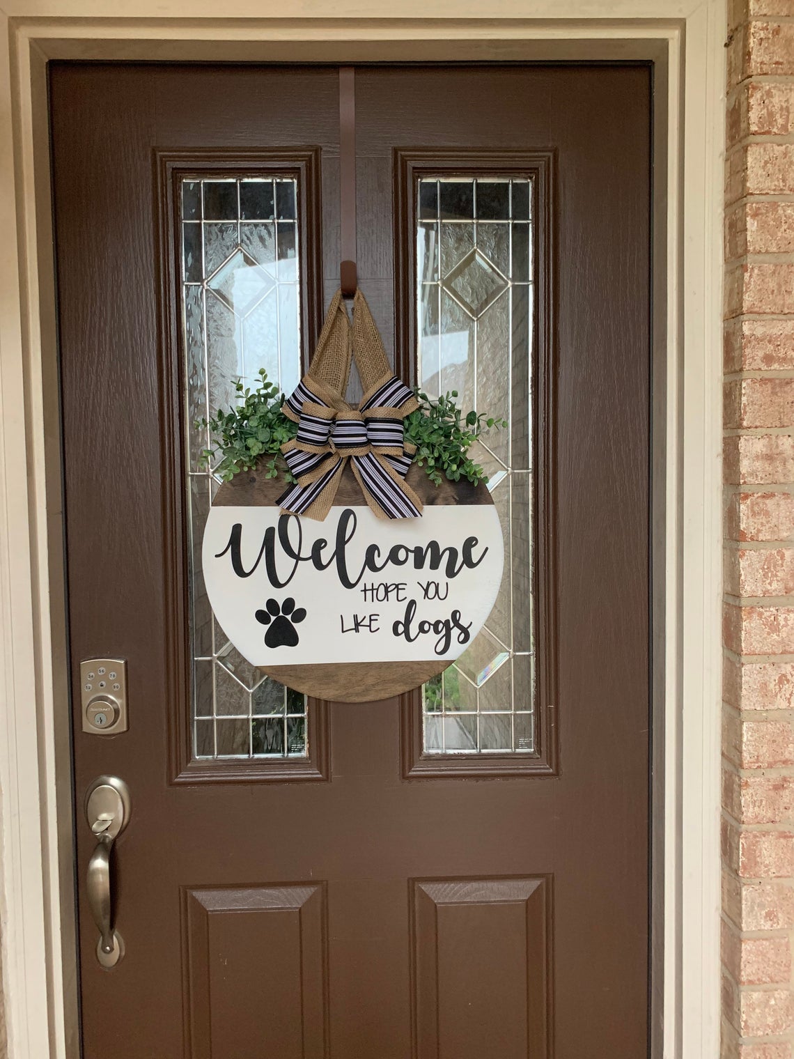 Welcome Hope You Like Dogs Door Hanger