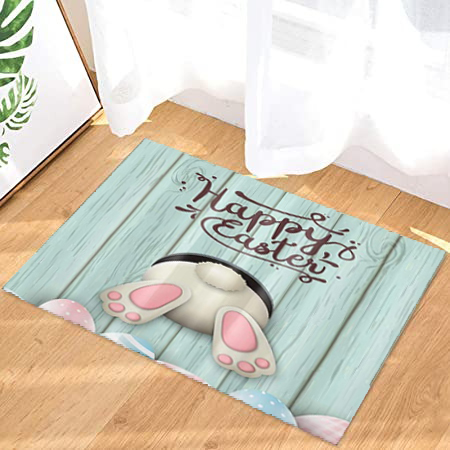 Cute Easter Rabbit Entrance Door Mat