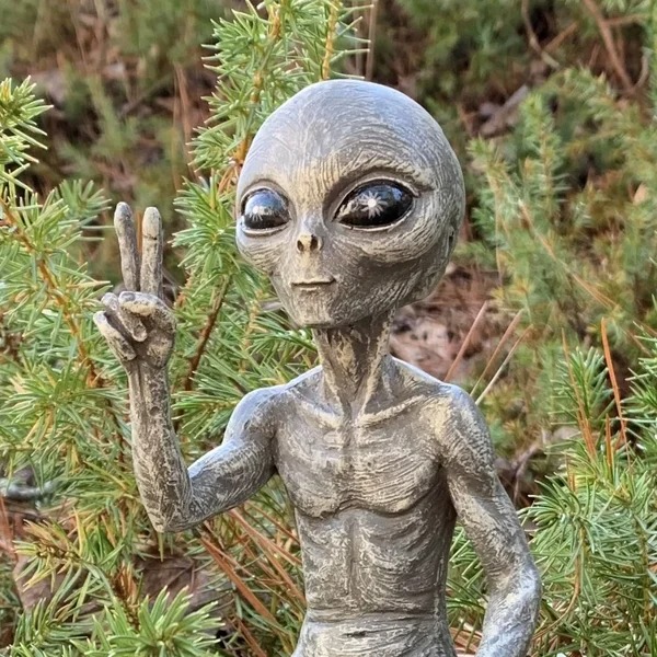 UFO Garden Alien Statues