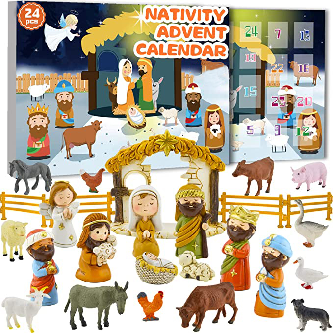 Last Day Promotion 50% OFF Nativity Scene Advent Calendar Set