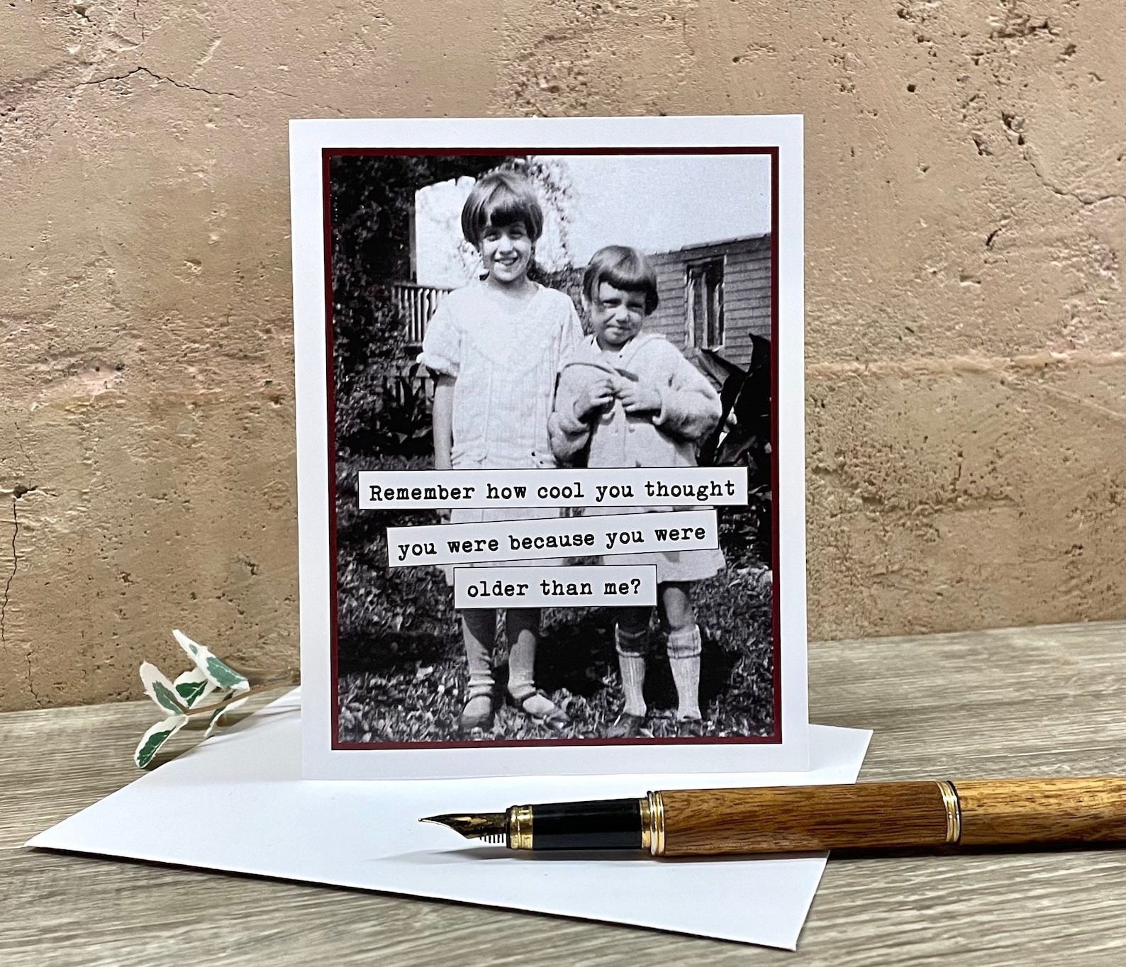 Funny Vintage Photo Card
