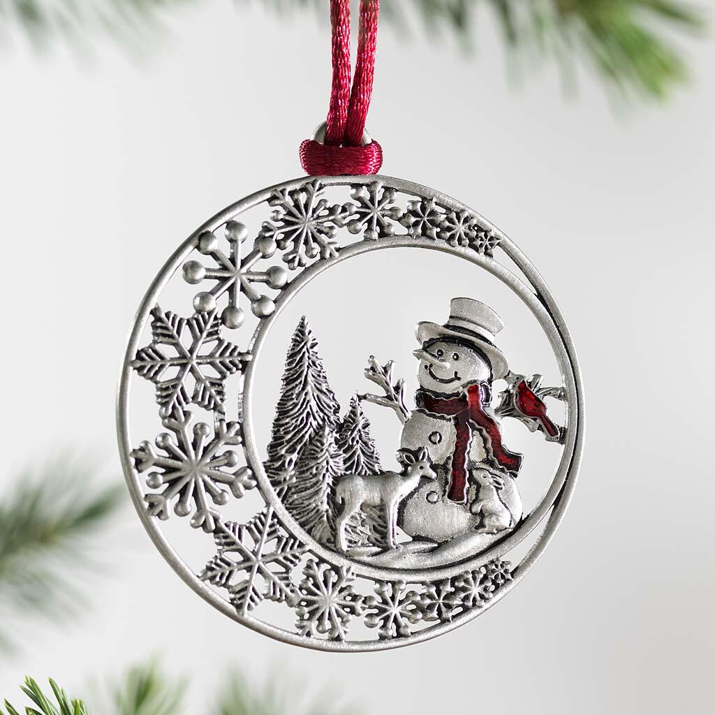 Solid Pewter Christmas Tree Ornament - BUY 5 FREE SHIPPING