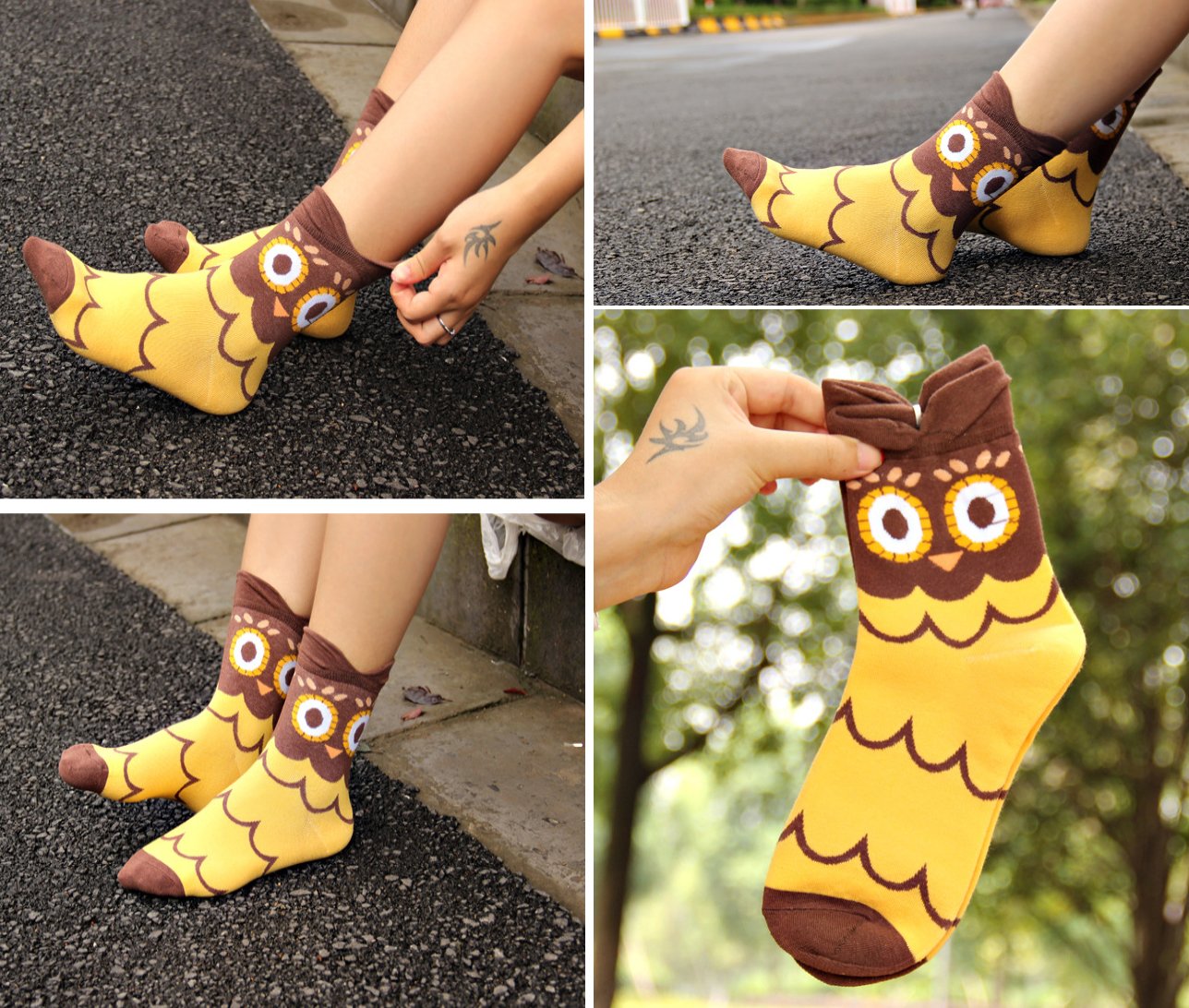 5 Pairs Womens Funny socks