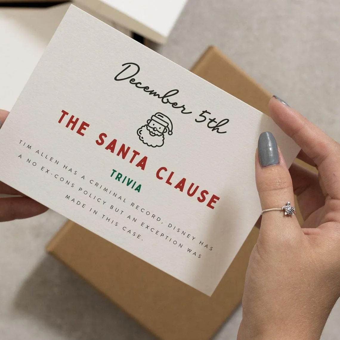 🎅Christmas Advent Calendar -🎁Twenty-Four Days Of Christmas Card Set🎄💌