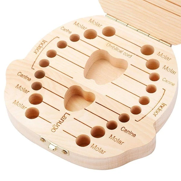🦷Wooden Baby Tooth Collection Box🦷