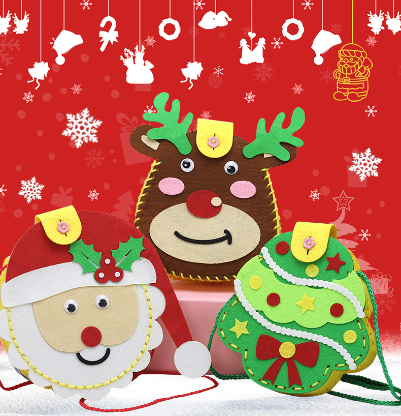 🎄Christmas children DIY educational toys shoulder bag🎁