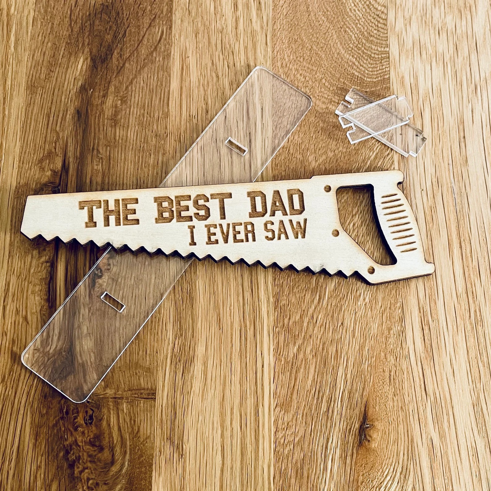Laser Cut Wooden Father's Day Gift