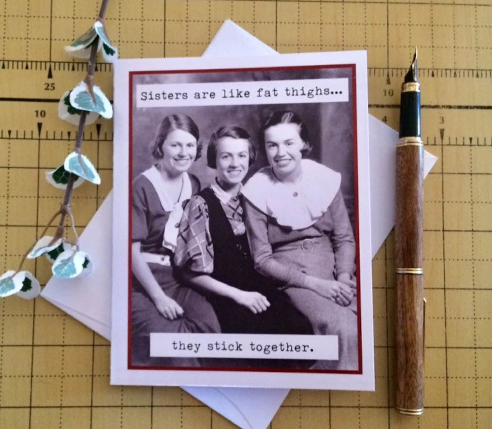 Funny Vintage Photo Card