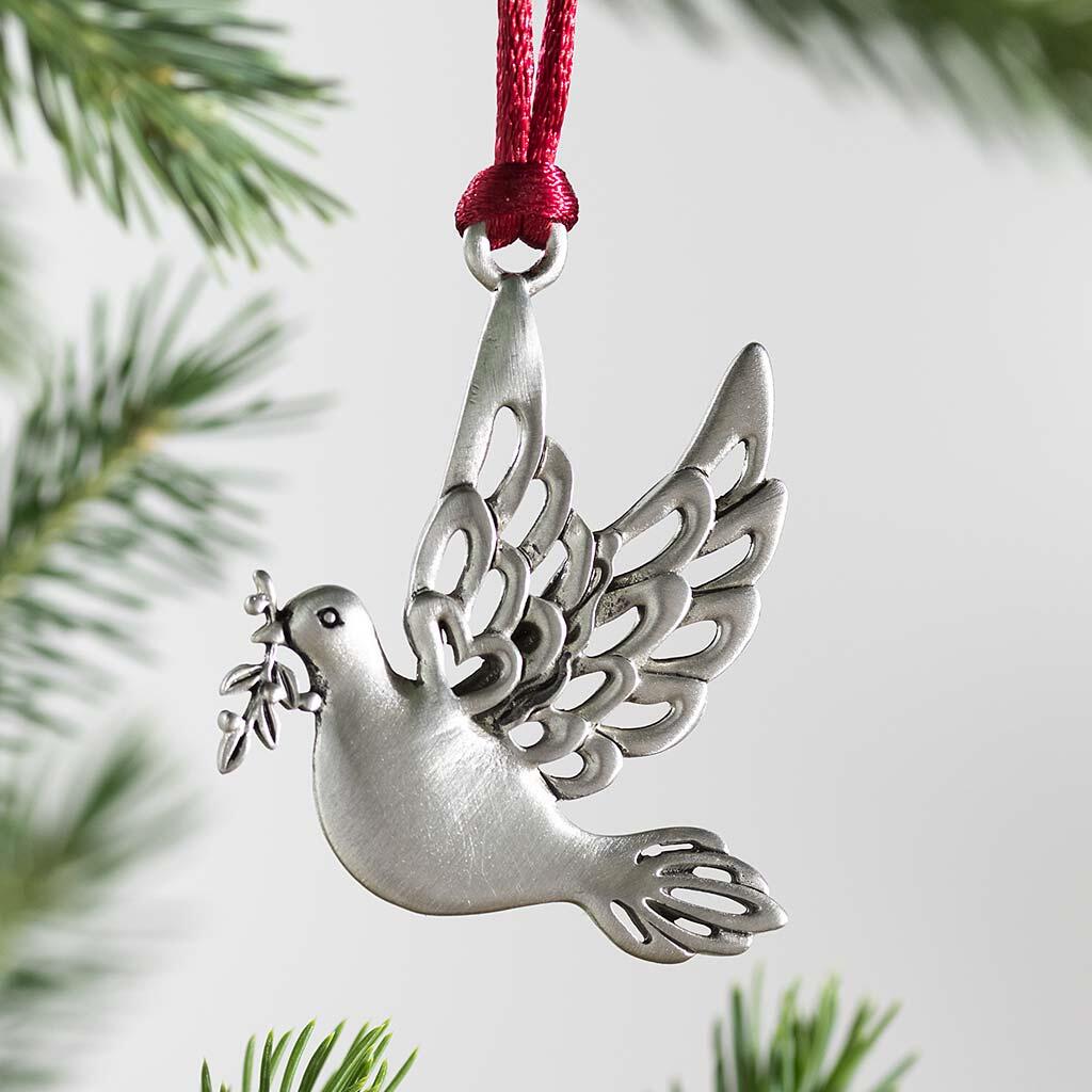 Solid Pewter Christmas Tree Ornament - BUY 5 FREE SHIPPING