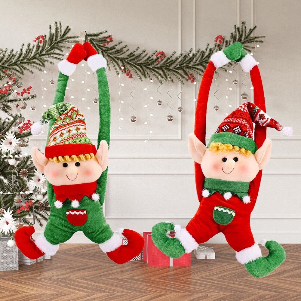 🎀Merry Christmas Elf Doll Home Ornaments for Kids Gift Xmas Tree Decoration  Doll