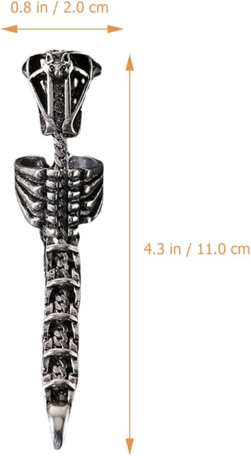 Alien Xenomorph Tail Ring - Biomechanical Ring Design