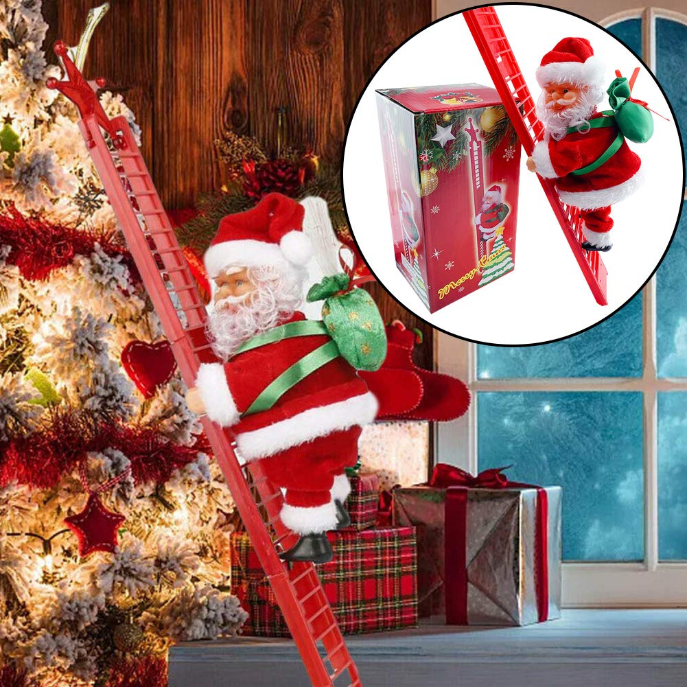 Electric Climbing Ladder Santa