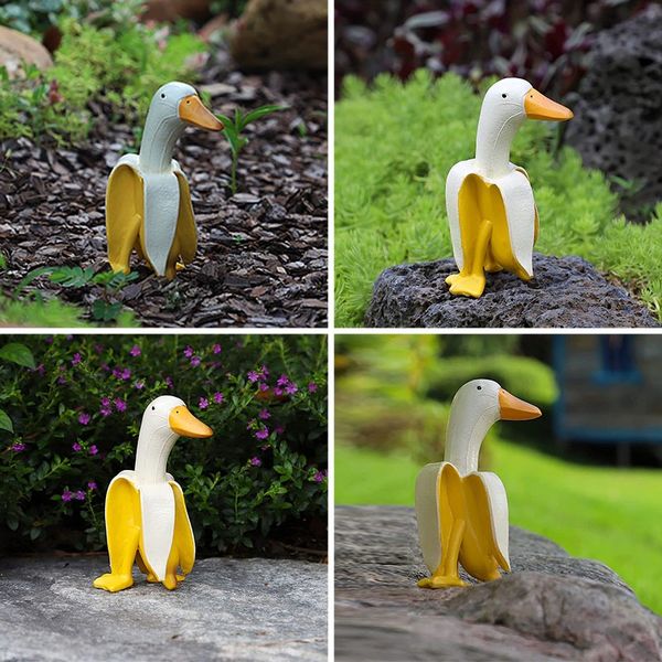 🦆🍌Banana Duck Gardening Ornament